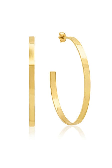 JENNIFER MEYER-Medium Ellen Hoops-YELLOW GOLD