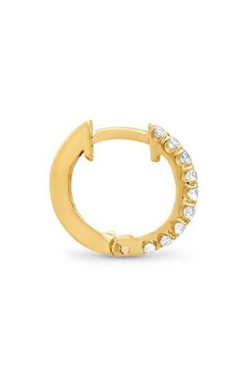 JENNIFER MEYER-Small Diamond Huggies-YELLOW GOLD