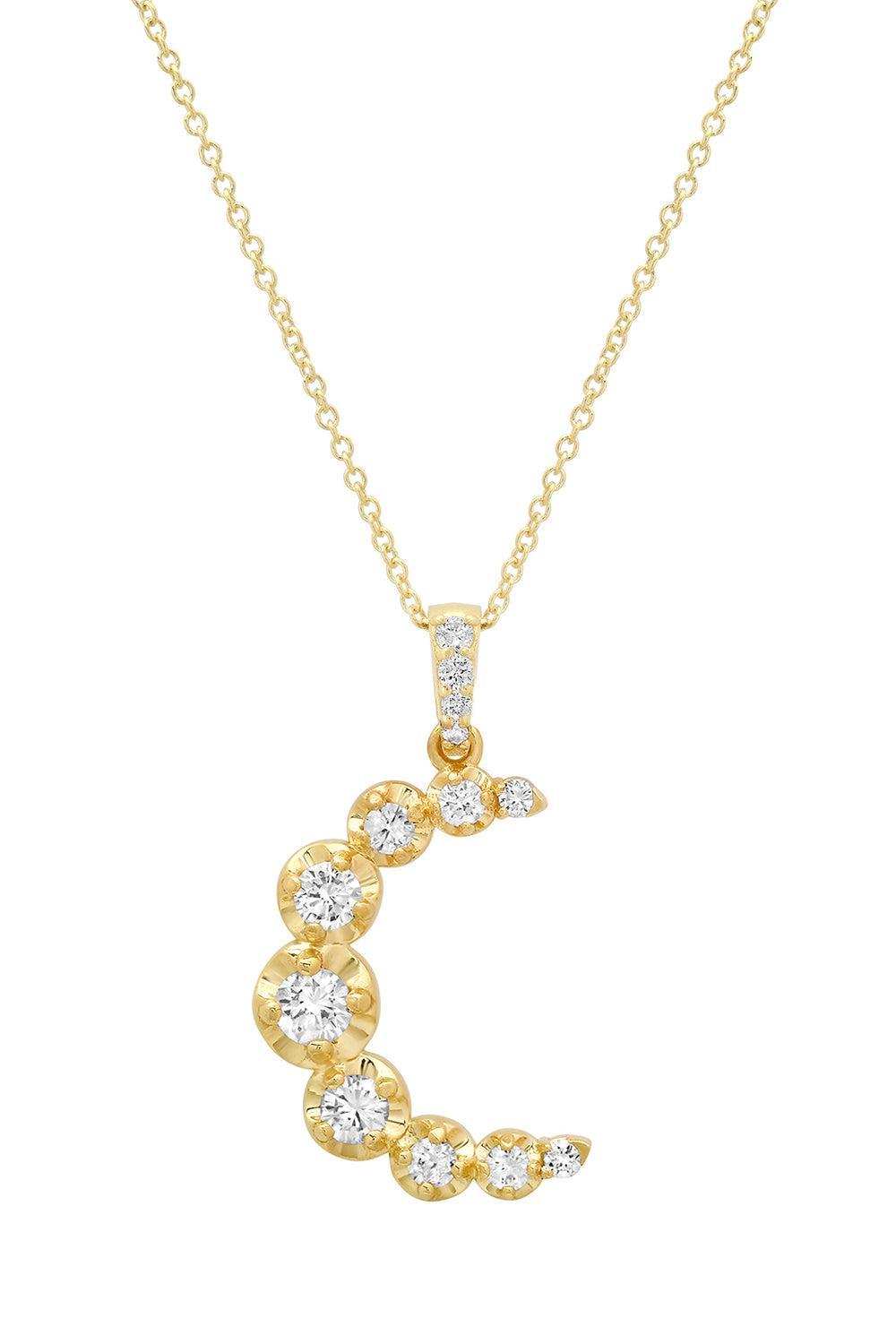 Diamond Large Illusion Set Moon Necklace-YELLOW GOLD-JEWELRYFINE JEWELNECKLACE O-JENNIFER MEYER