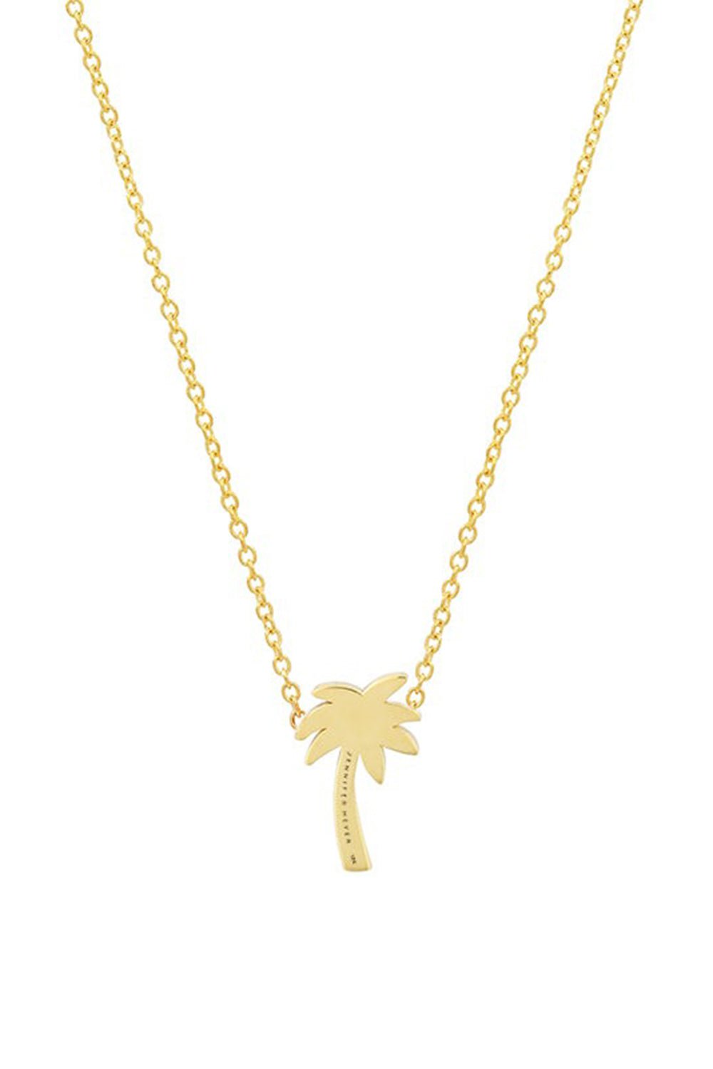 JENNIFER MEYER-Diamond Mini Palm Tree Necklace-YELLOW GOLD