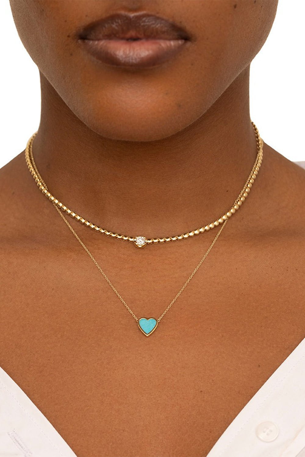 Mini deals tennis necklace