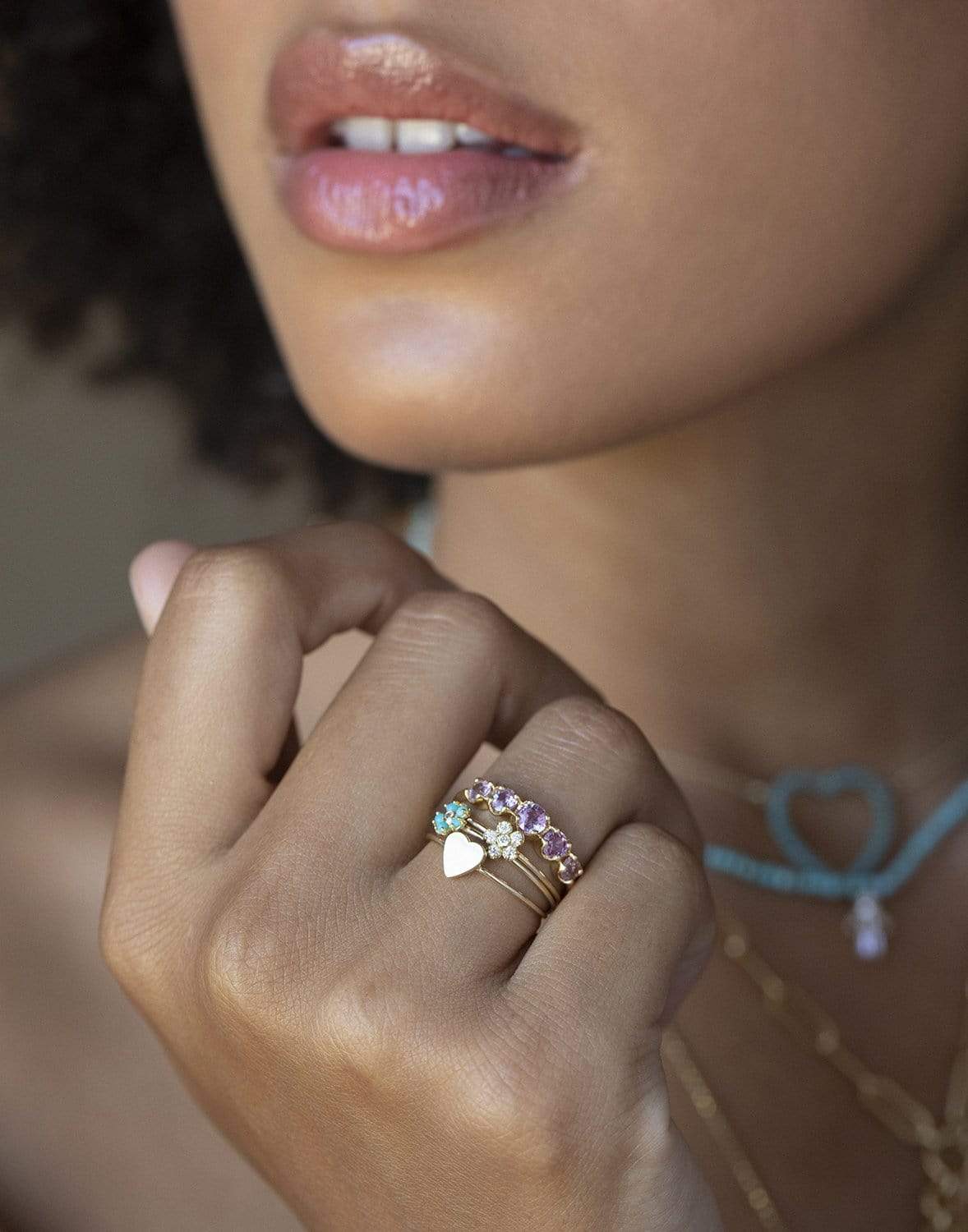 JENNIFER MEYER-Heart Ring-YELLOW GOLD