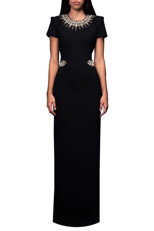 JENNY PACKHAM-Narita Gown-BLACK