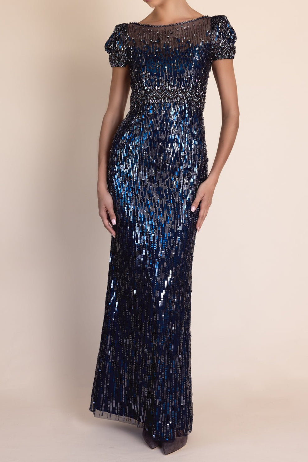 Sungem Gown - Oxford Blue | JENNY PACKHAM Marissa Collections Sungem Gown - Oxford Blue | JENNY PACKHAM Marissa Collections