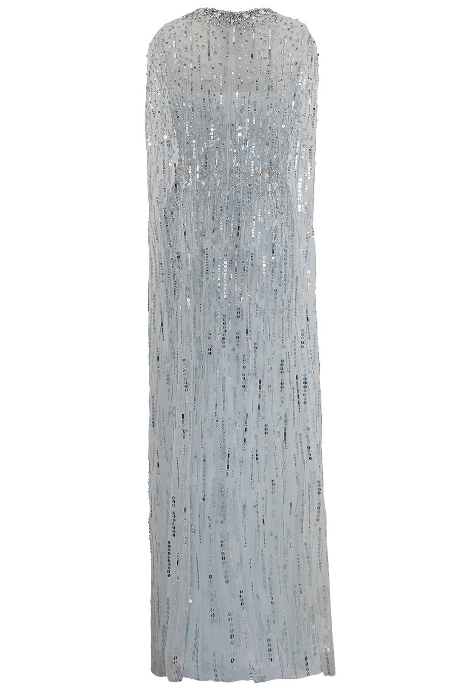 JENNY PACKHAM-Lux Sequin Gown With Cape-