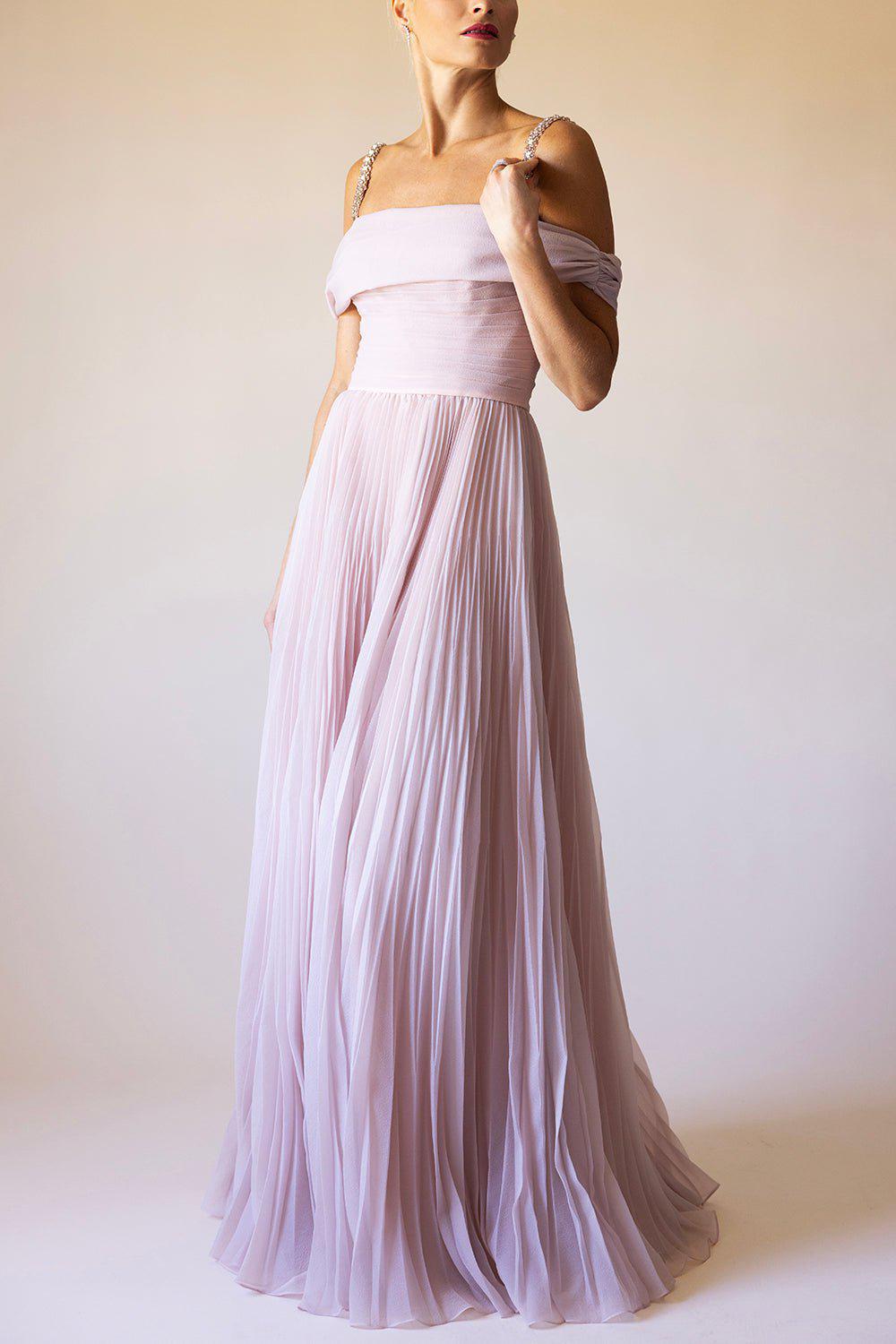 Pink Dress Jenny Packham Dresses Sale Mara Gown Peach Blossom