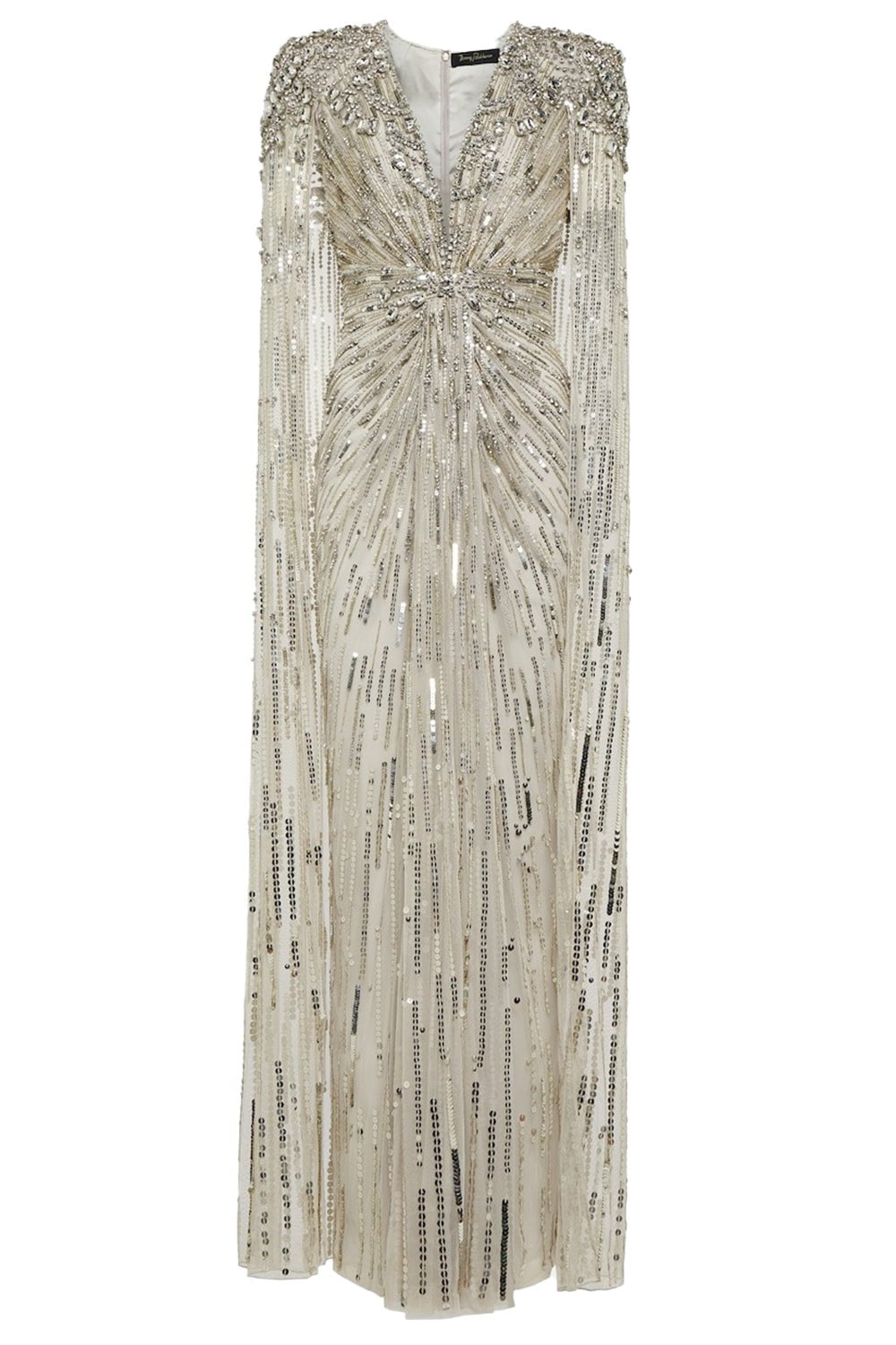 JENNY PACKHAM-Lotus Lady Gown - Platinum-