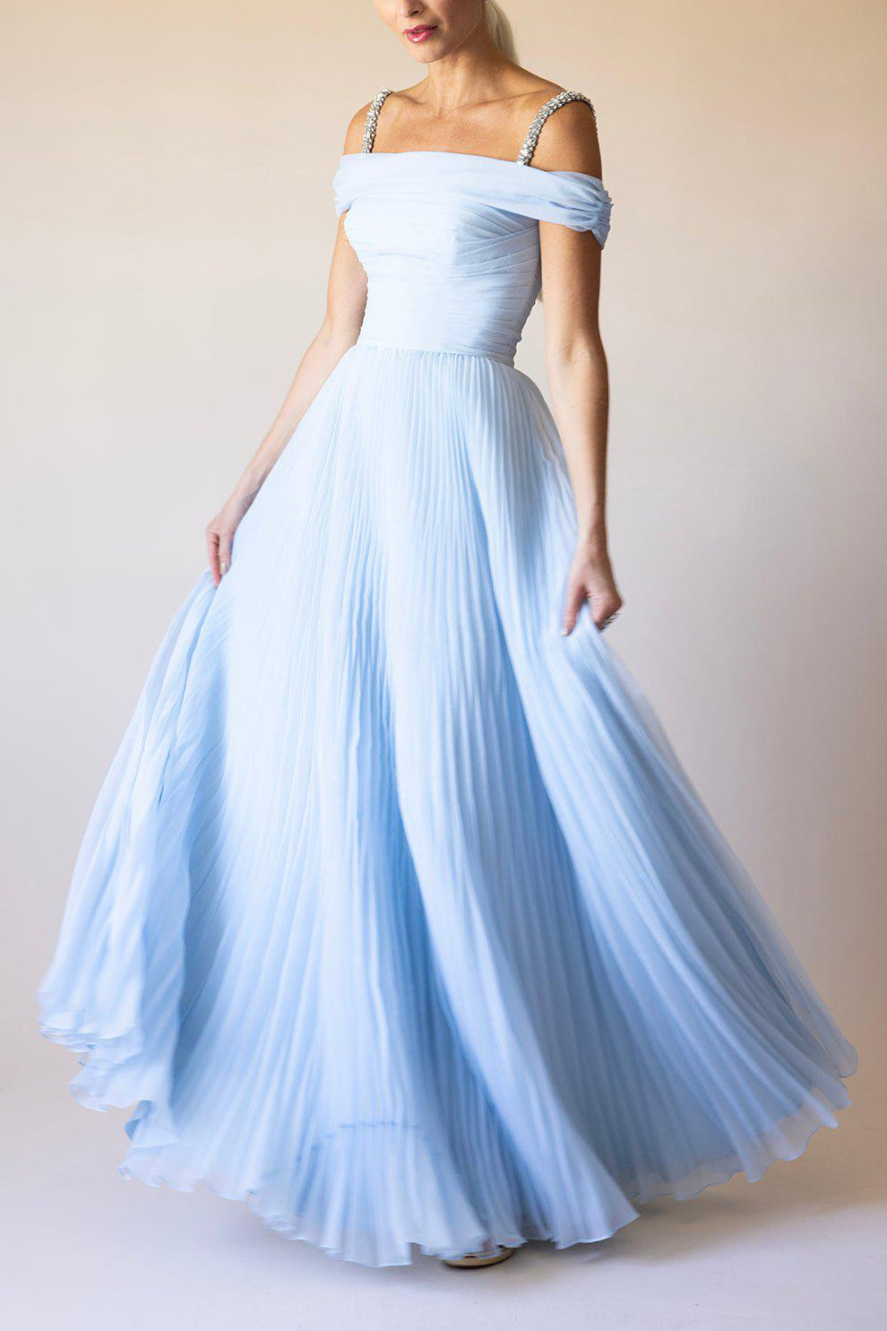 Mara Gown - Smoky Blue | JENNY PACKHAM Marissa Collections Mara Gown - Smoky Blue | JENNY PACKHAM Marissa Collections