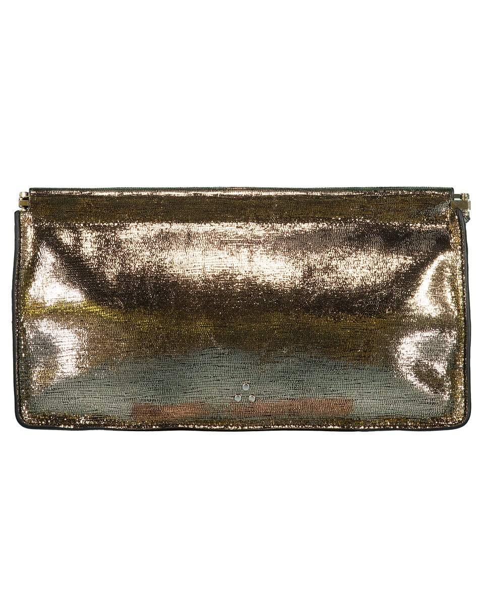 JEROME DREYFUSS-Clic Clac XL Clutch-CHAMPAGN