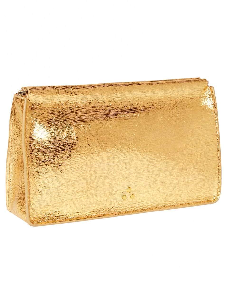 JEROME DREYFUSS-Clic Clac XL Goatskin Clutch-LAME