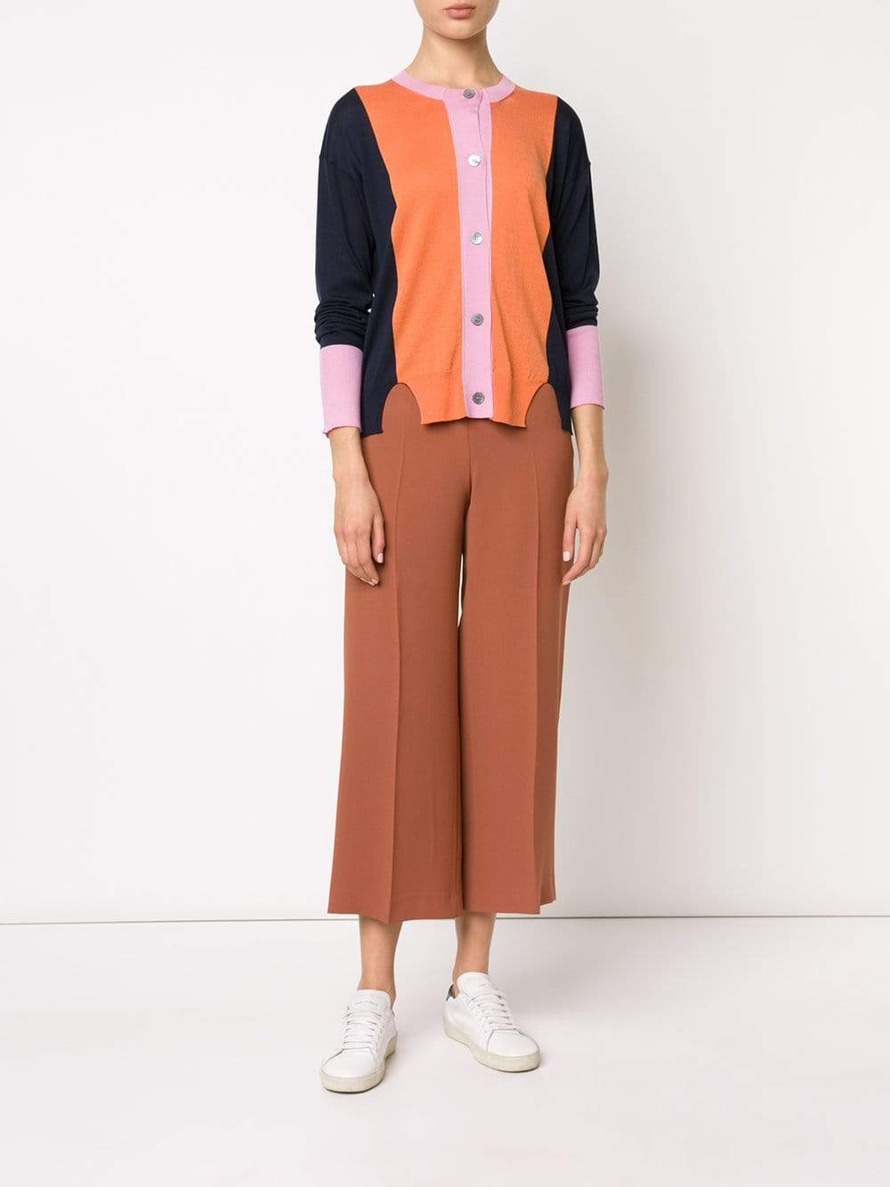 JIL SANDER-Color Block Cardigan-