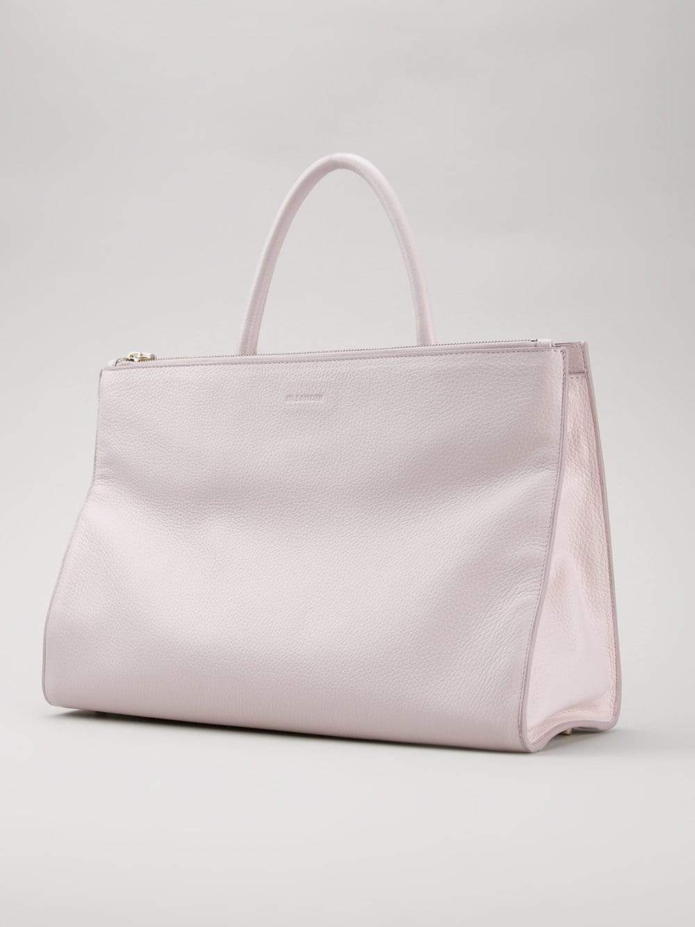 JIL SANDER-Light Zipper Tote-PINK