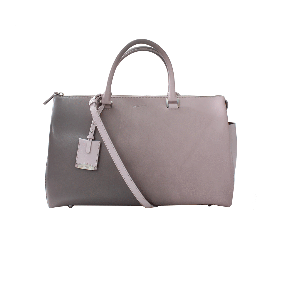 JIL SANDER-Large Jil Bag-PNK/GREY