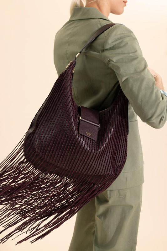 Bar Medium Hobo Bag-RED-HANDBAGSHOULDER-JIMMY CHOO