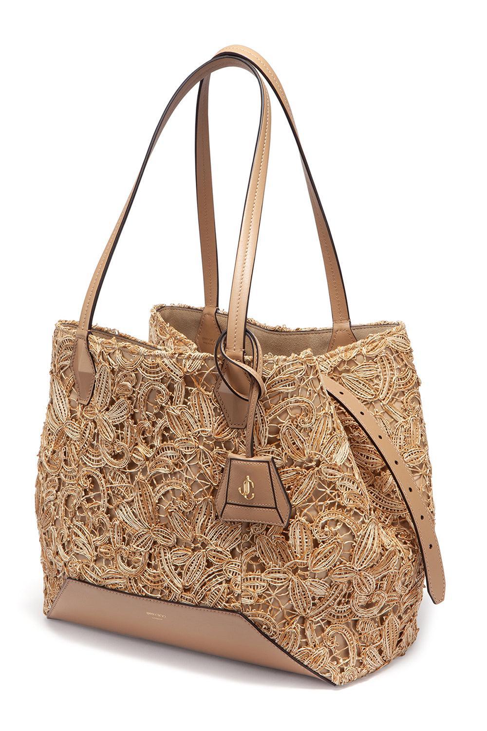 Diamond Mini Tote - Latte Gold-LATTEGLD-HANDBAGTOTES-JIMMY CHOO