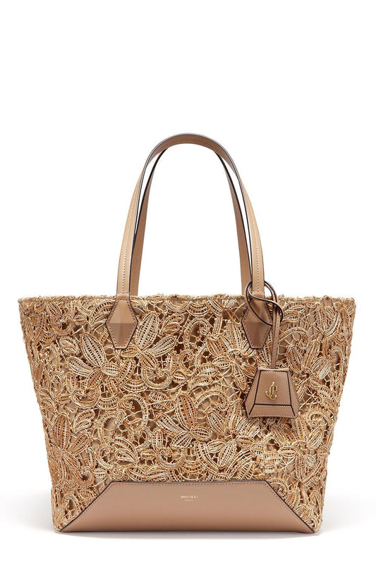 Diamond Mini Tote - Latte Gold-LATTEGLD-HANDBAGTOTES-JIMMY CHOO
