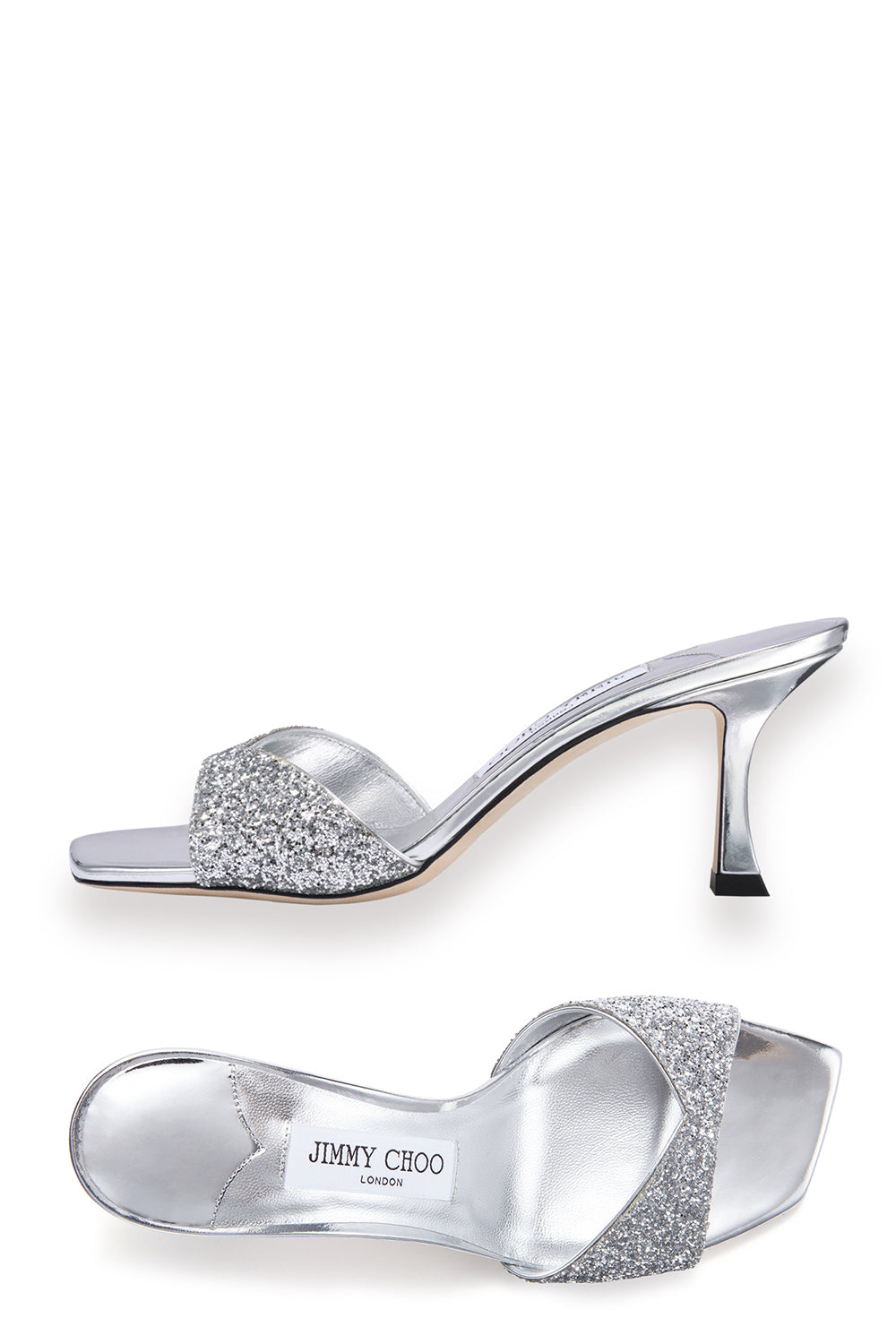 Skye 70 Mule - Silver Glitter-SILVER-36-SHOEMULE-JIMMY CHOO