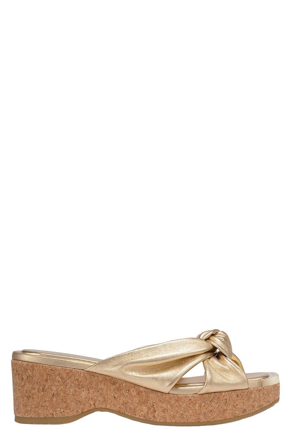 AVENUE METALLIC WEDGE-GOLD-36-SHOESANDAL-JIMMY CHOO
