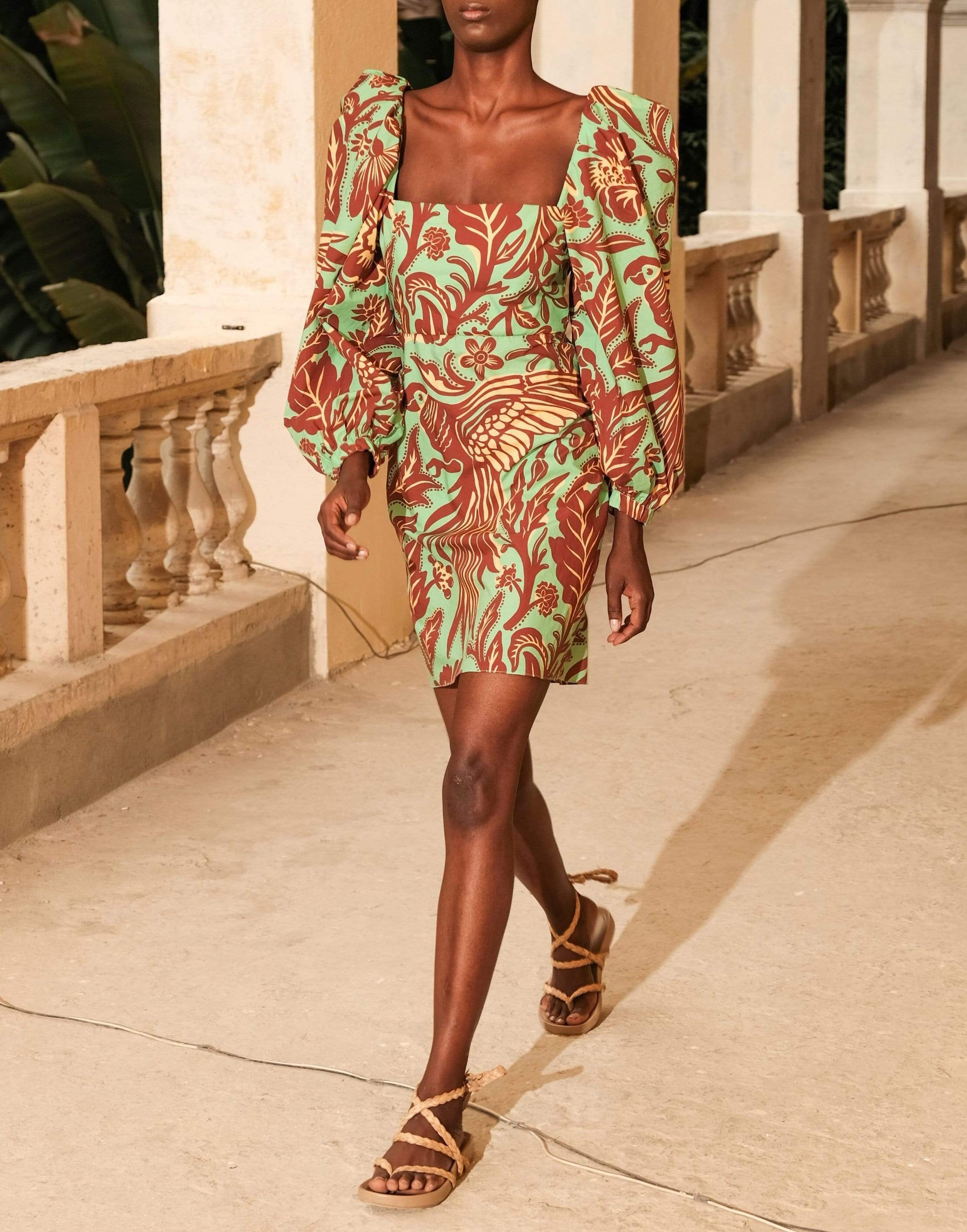 JOHANNA ORTIZ-Golden Temple Mini Dress-