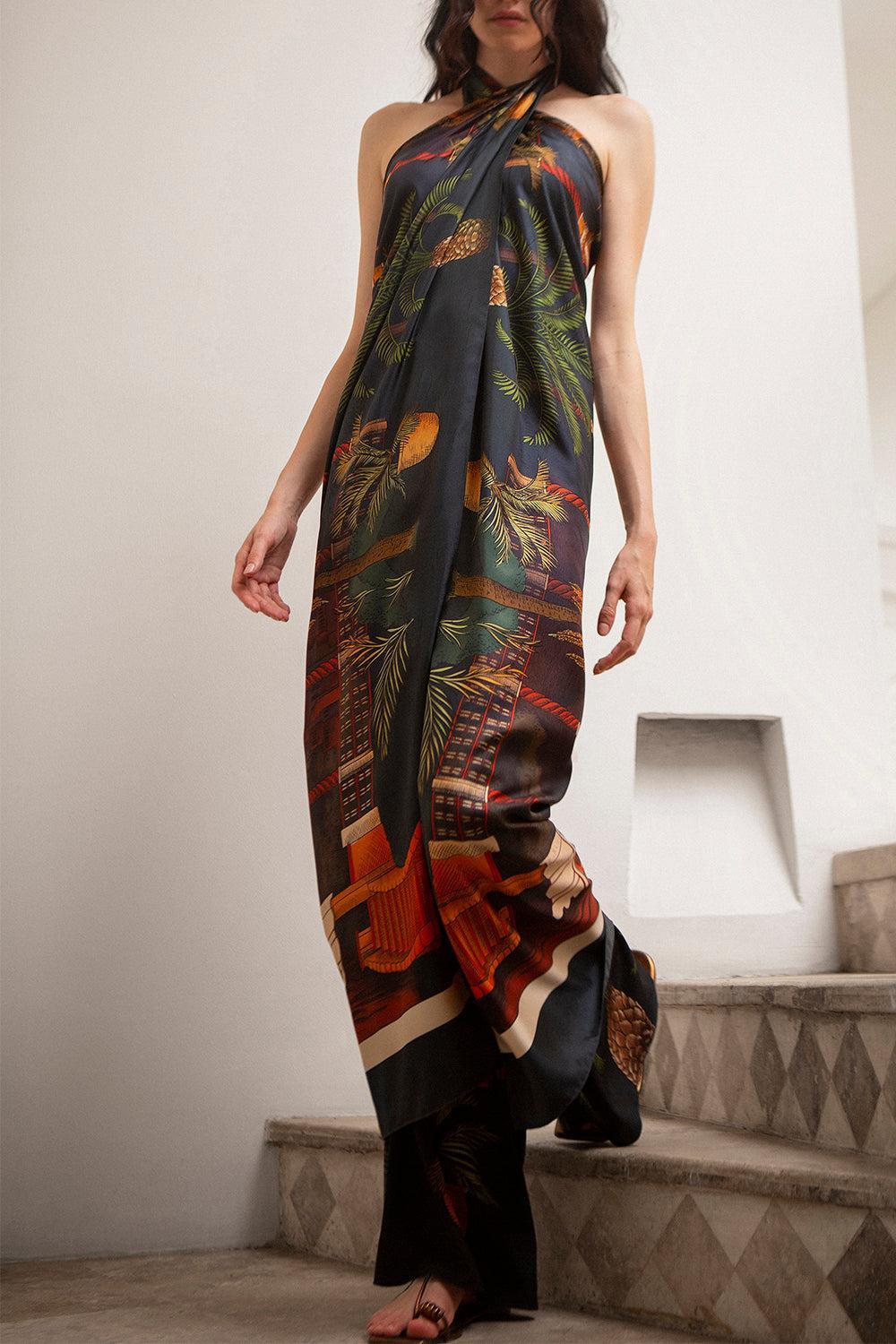 Enigma De Seda Top-DKBLUORM-4-CLOTHINGDRESSCASUAL-JOHANNA ORTIZ