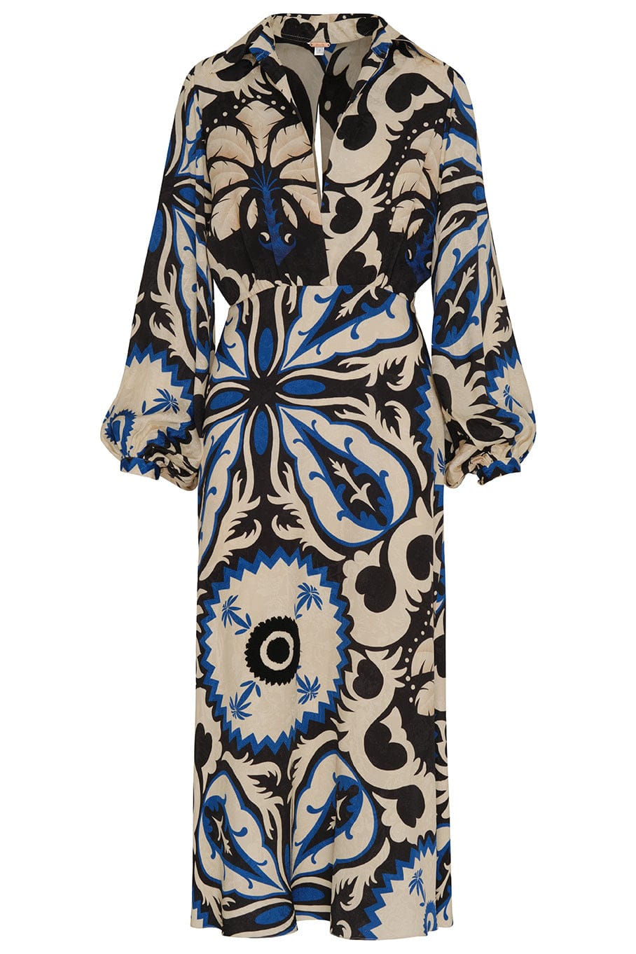 JOHANNA ORTIZ-Blurred Reality Long Sleeve Midi Dress-