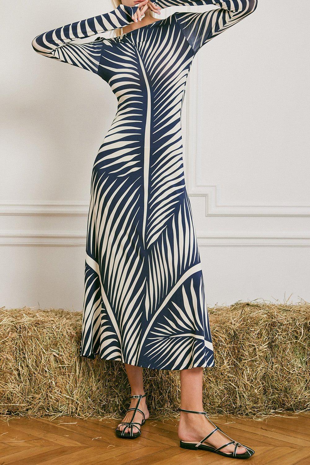 JOHANNA ORTIZ-Palm Valiente Gaucha Midi Dress-