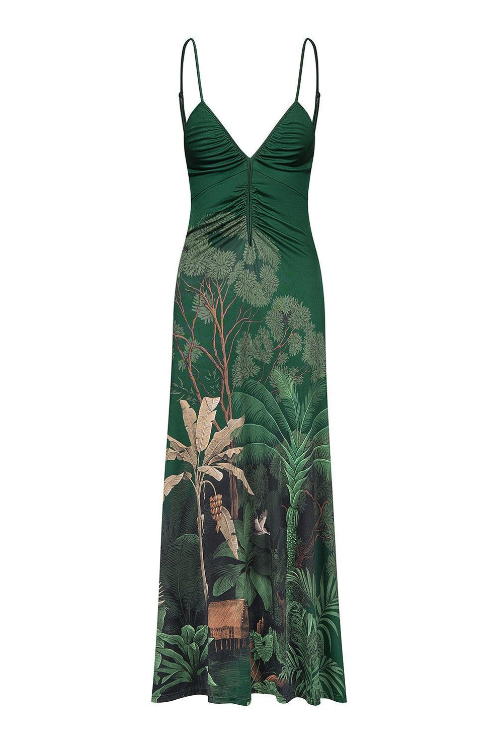 Johanna Ortiz Nuestra Tierra Ankle Dress in Green