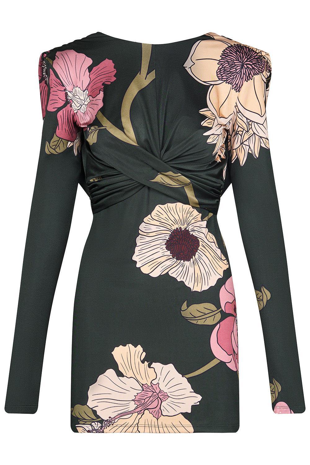 Playful Grace Mini Dress-GREEN-2-CLOTHINGDRESSCASUAL-JOHANNA ORTIZ