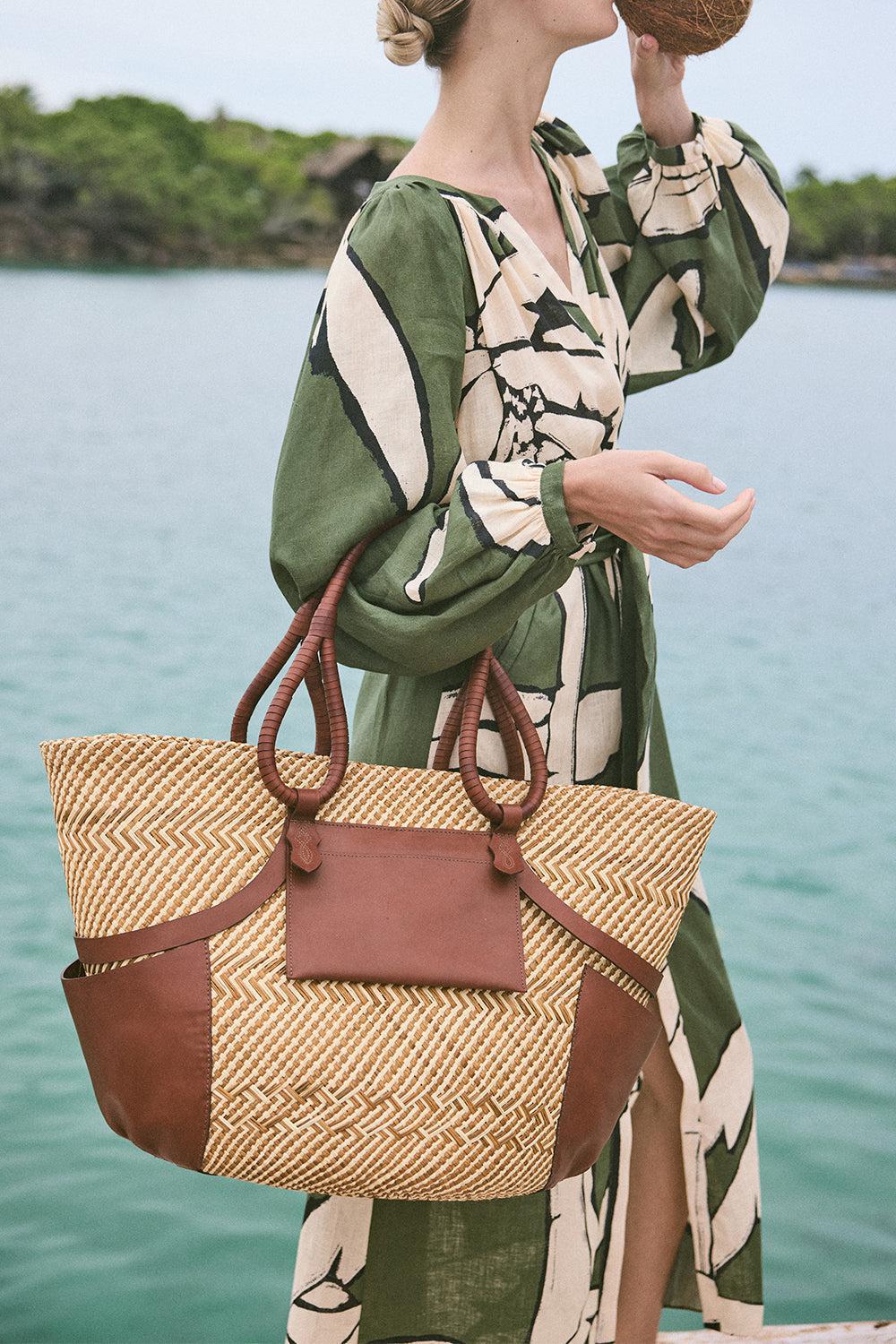 Weaving Weves Dress-GRNECRBK-4-CLOTHINGDRESSCASUAL-JOHANNA ORTIZ