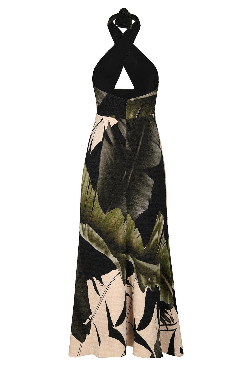 Elegant Expedition Dress-GRN/ECRU-4-CLOTHINGDRESSCASUAL-JOHANNA ORTIZ