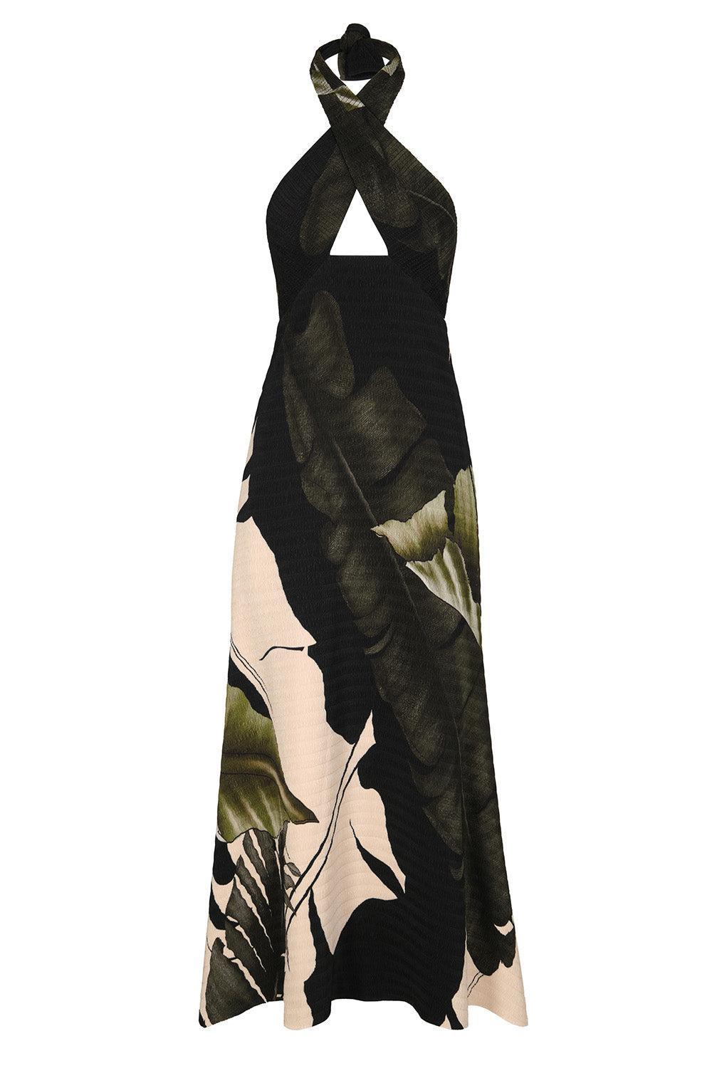Elegant Expedition Dress-GRN/ECRU-4-CLOTHINGDRESSCASUAL-JOHANNA ORTIZ