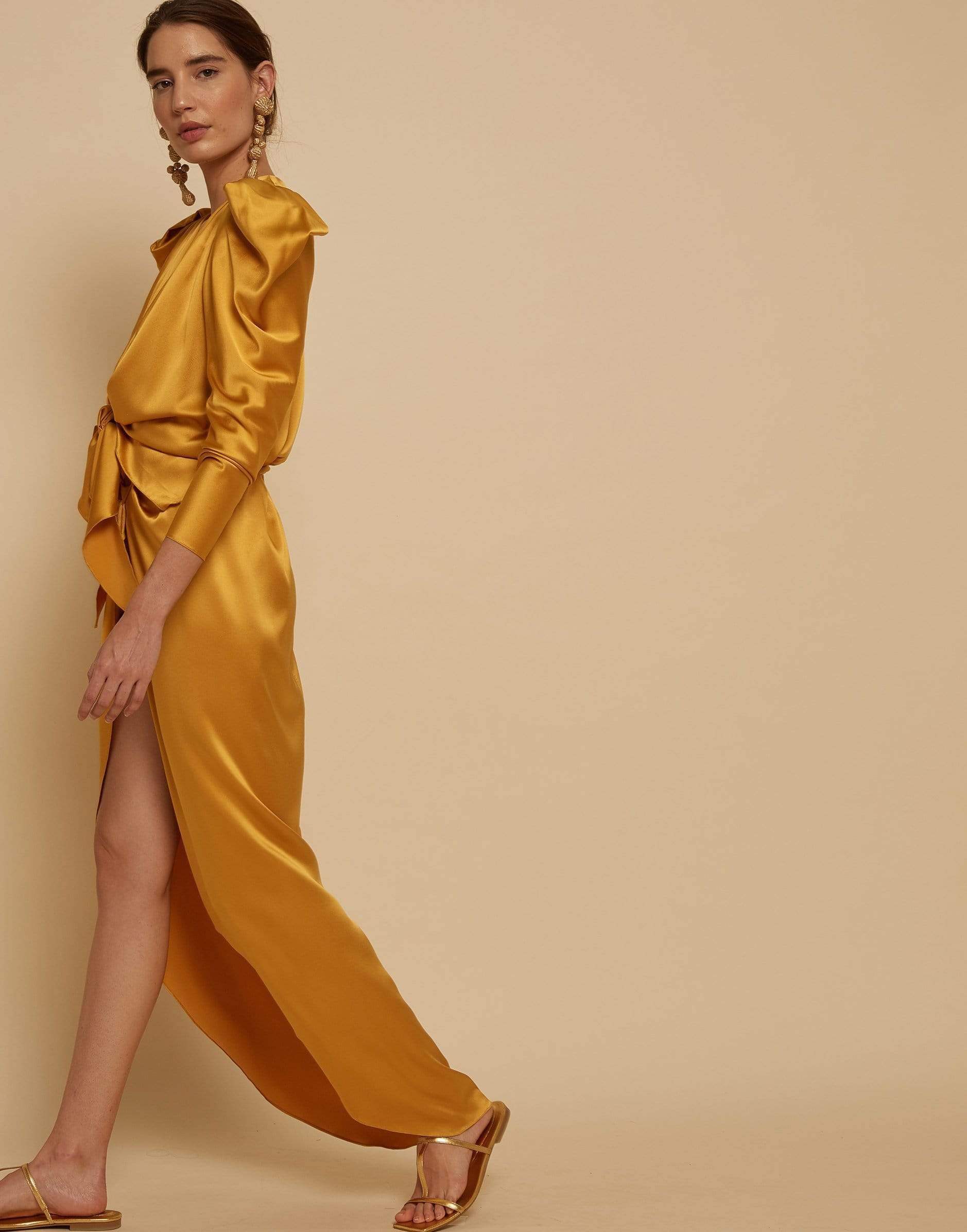 JOHANNA ORTIZ-Carnaval Dancer Dress-MARIGOLD
