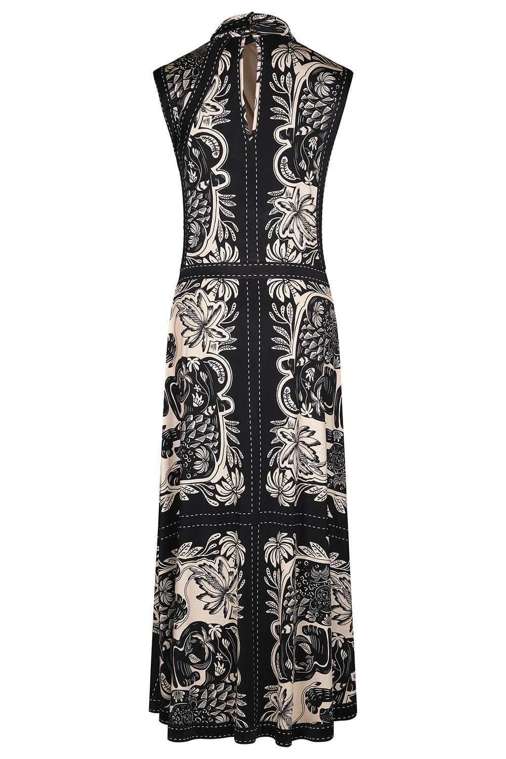  Old School Jaguar Midi Dress-NOVELTY-2-CLOTHINGDRESSCASUAL-JOHANNA ORTIZ 