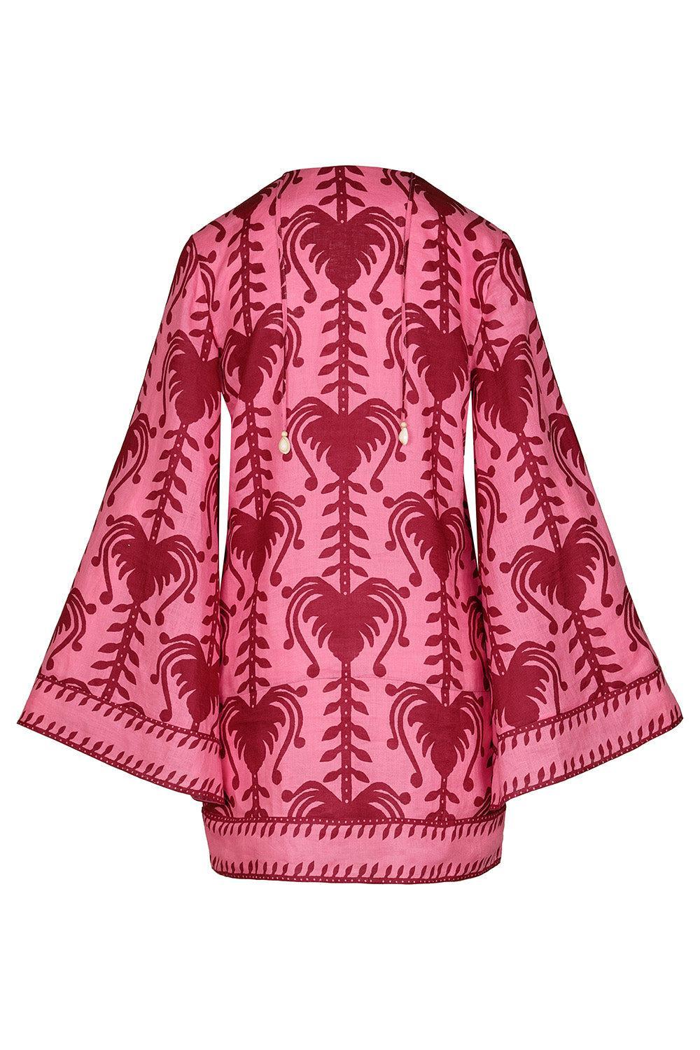 Wild Savannah Tunic Dress - Pink Cherry-PNKCHRRY-0-CLOTHINGDRESSCASUAL-JOHANNA ORTIZ