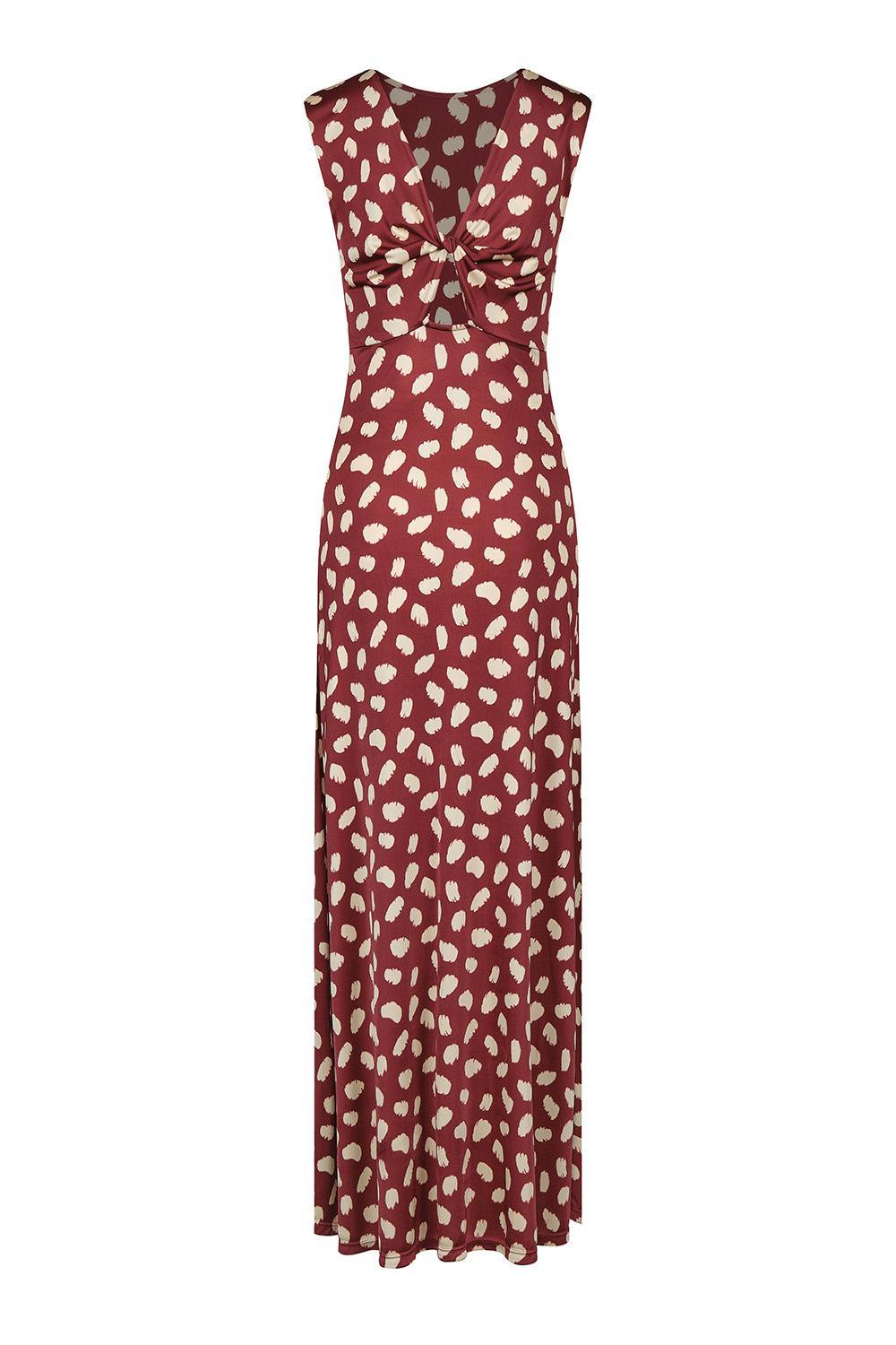 Horizonte Místico Ankle Dress-RED-2-CLOTHINGDRESSCASUAL-JOHANNA ORTIZ