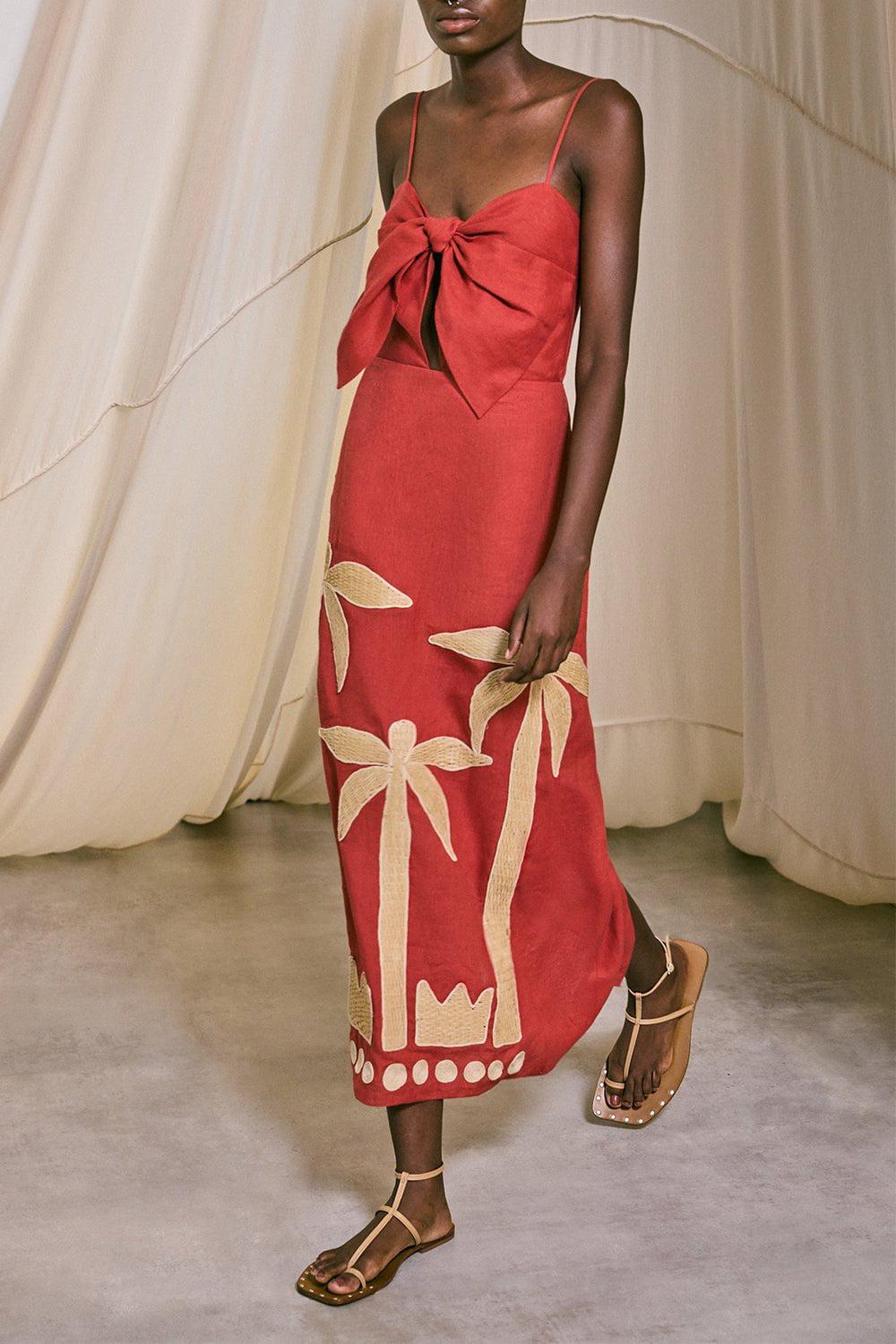 JOHANNA ORTIZ-Calm Wind Midi Dress-