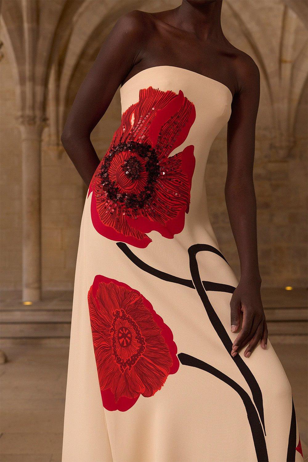 Red Petals Dress | JOHANNA ORTIZ – Marissa Collections