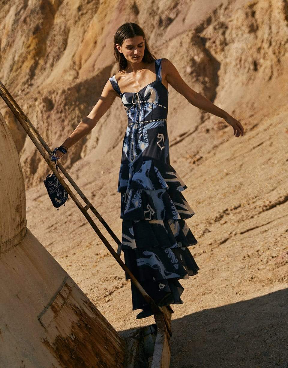 JOHANNA ORTIZ-Pampas Maxi Dress-MIDNIGHT