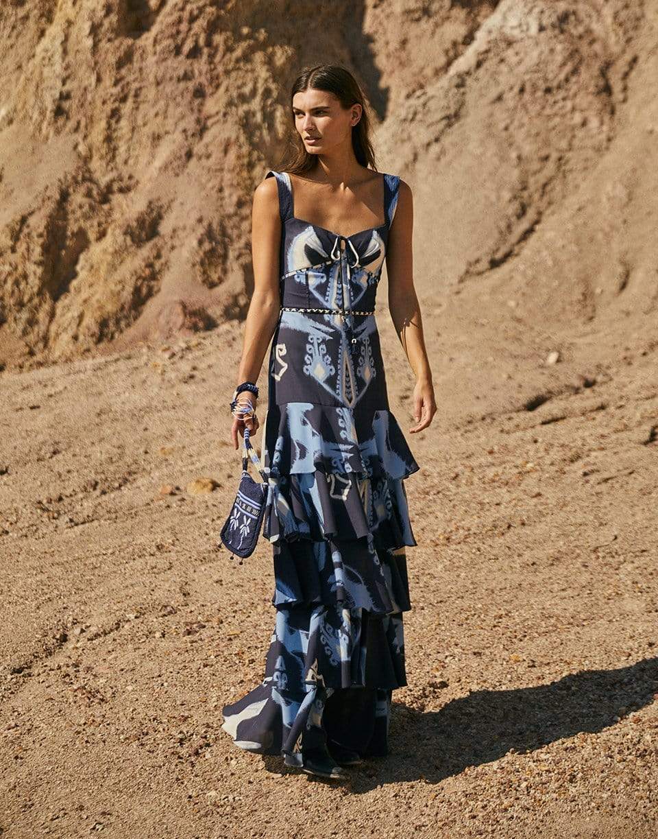 JOHANNA ORTIZ-Pampas Maxi Dress-MIDNIGHT