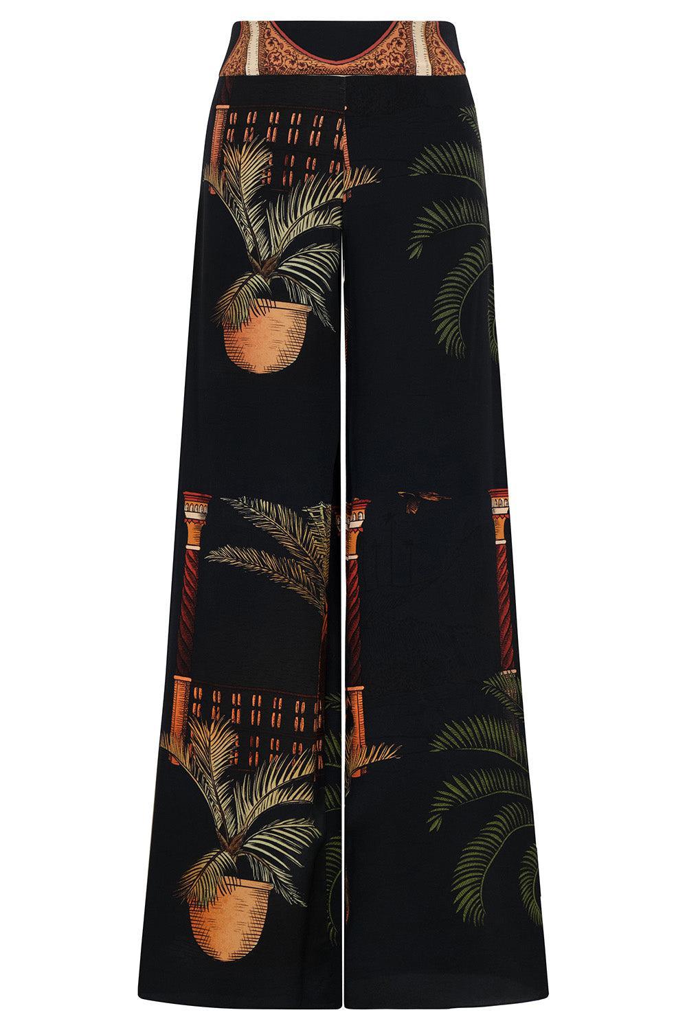 Mystic Motif Pant-DKBLUORM-4-CLOTHINGPANTWIDE LEG-JOHANNA ORTIZ