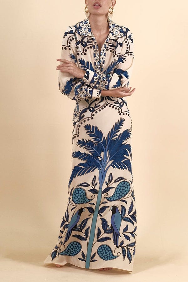 JOHANNA ORTIZ-Cumbia Sobre El Mar Maxi Skirt-