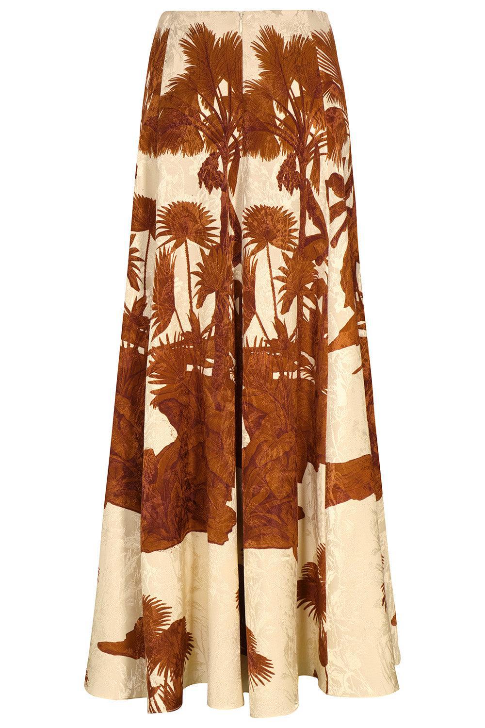 Encanto De Isla Skirt-ECRU/BRN-2-CLOTHINGSKIRTMAXI-JOHANNA ORTIZ