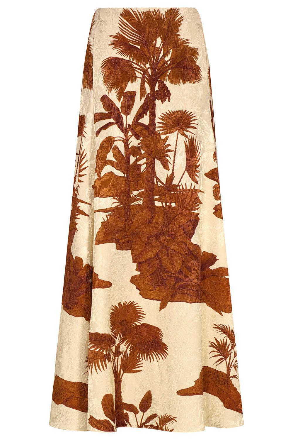 Encanto De Isla Skirt-ECRU/BRN-2-CLOTHINGSKIRTMAXI-JOHANNA ORTIZ