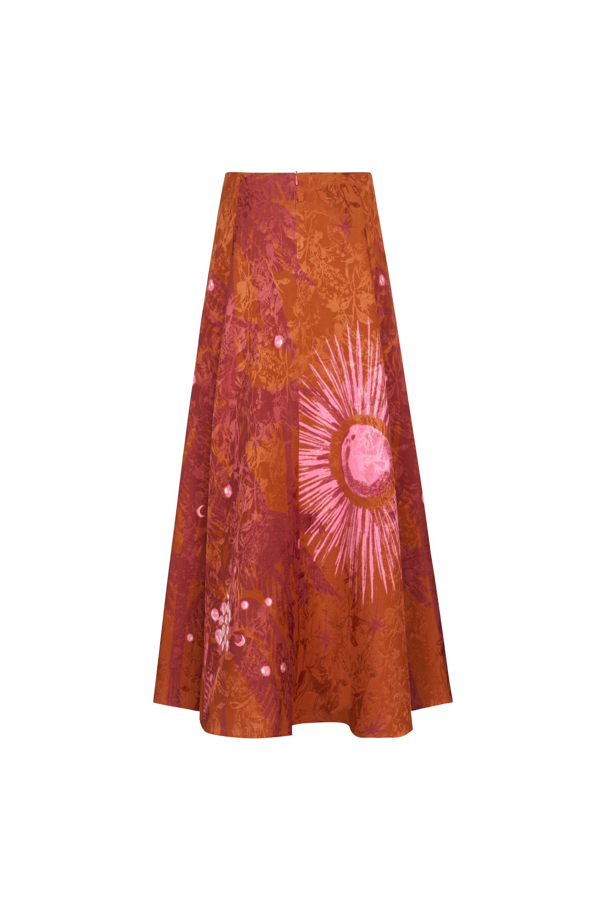 Encanto De Isla Skirt-RUST DRK-2-CLOTHINGSKIRTMAXI-JOHANNA ORTIZ