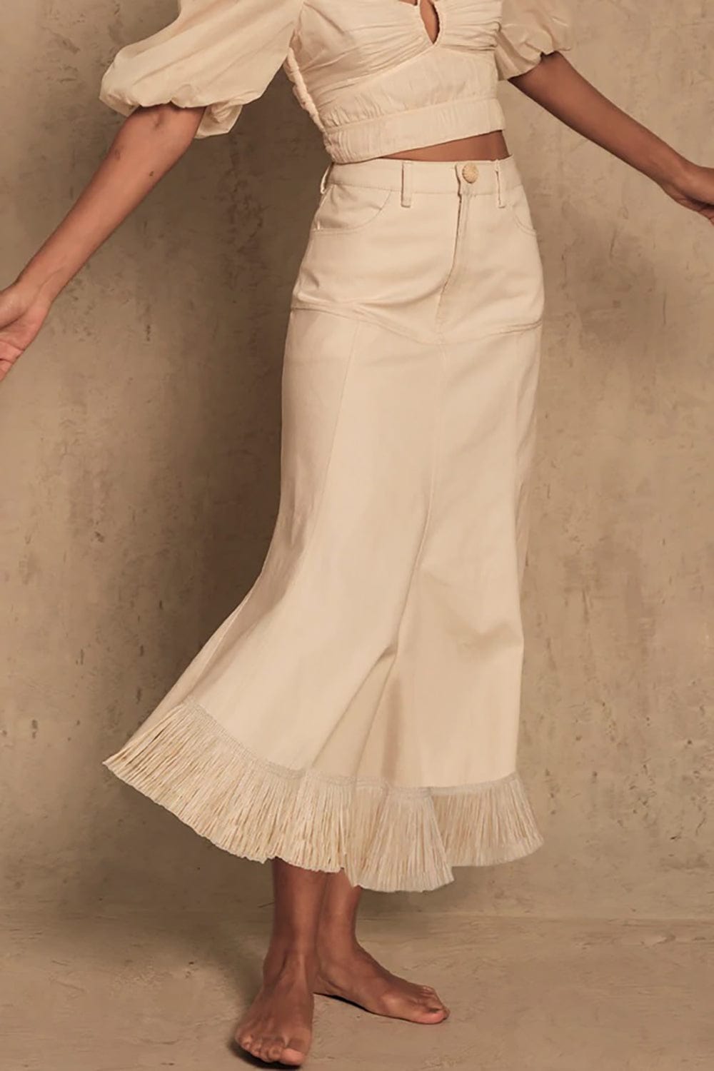 JOHANNA ORTIZ-Farol Midi Skirt-