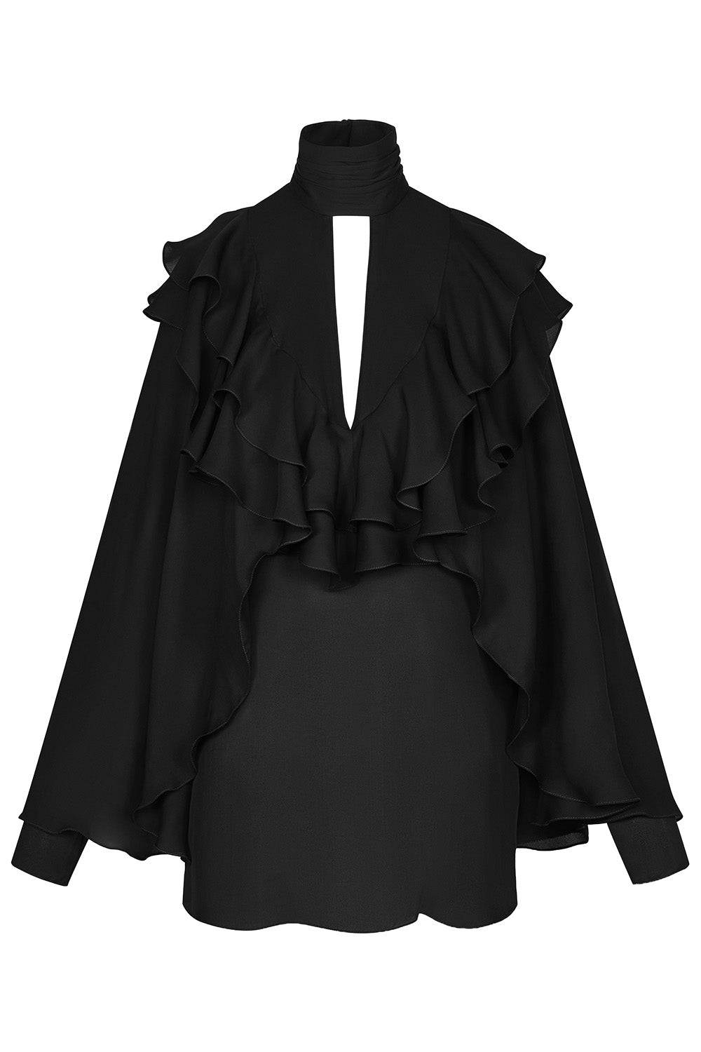 Aroma Interval Top-BLACK-2-CLOTHINGTOPBLOUSE-JOHANNA ORTIZ
