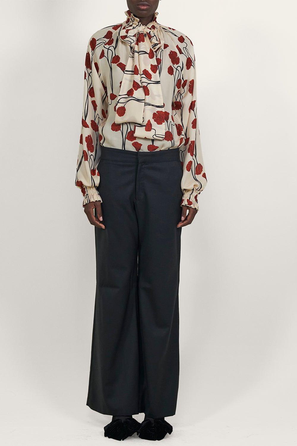 JOHANNA ORTIZ-Petalos Rojos Top-