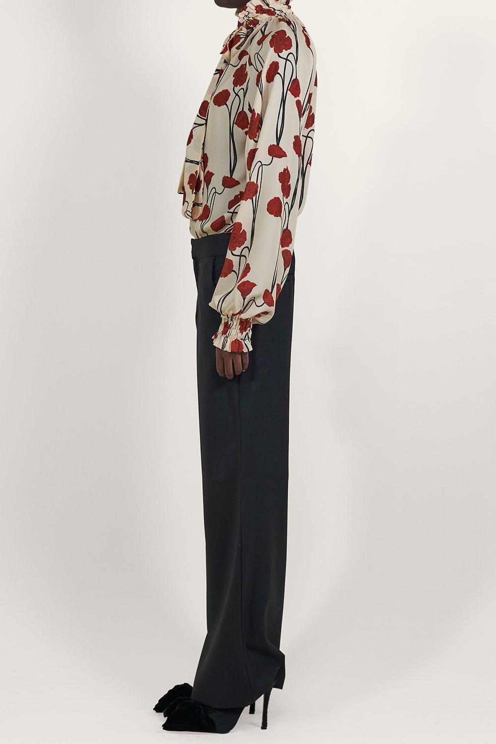 JOHANNA ORTIZ-Petalos Rojos Top-