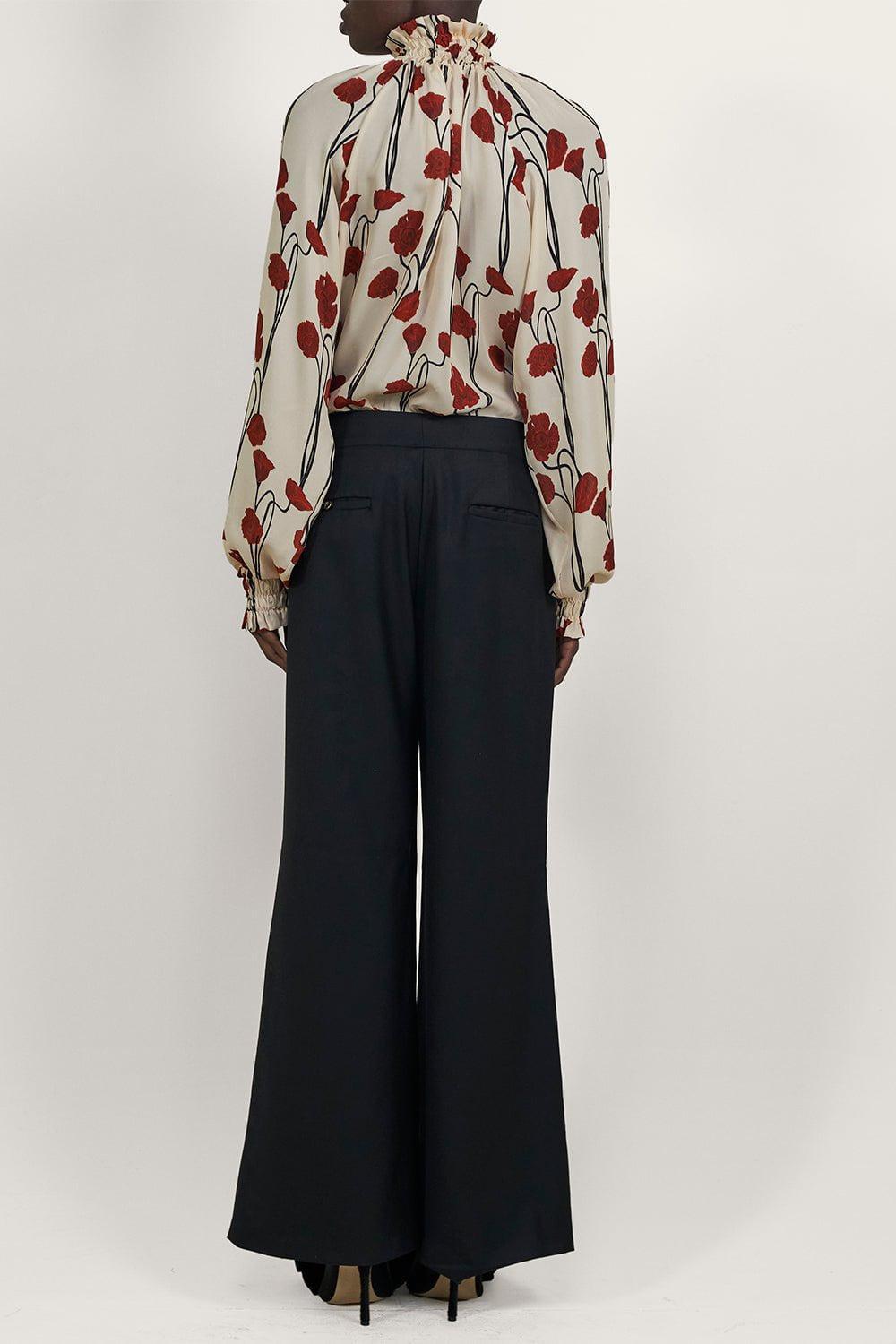 JOHANNA ORTIZ-Petalos Rojos Top-