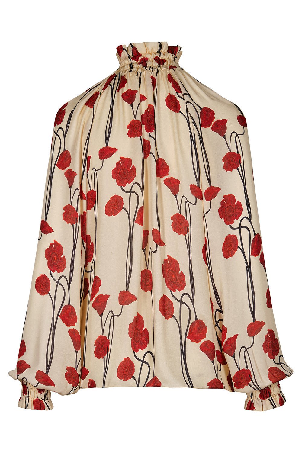 JOHANNA ORTIZ-Petalos Rojos Top-